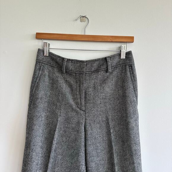 Club Monaco Wool Blend Straight Leg Trouser Pant Gray 2 - Picture 3 of 9